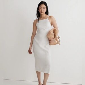 NWT Madewell Goldie Midi Dress in 100% Linen